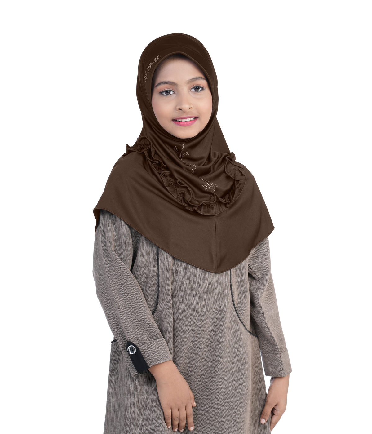 Mehar Little Nidha Hijab for Girls – Embellished with Embroidery & Stone