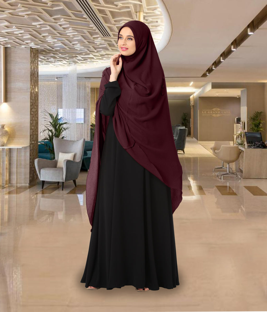 Modest Women's Stylish Rich Premium Texture fabric Crepe Long Hijab HEERA HAMDA