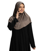 Modest Fashion Women's Soft feel good Fabric Manal Hijab Formal Grey