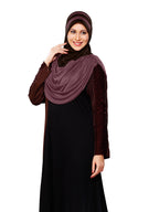 WOMEN'S STYLISH DUAL TONE AFEEFA HIJAB COFFE-COCCO