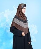 Mehar Hijab's Modest Women's Stylish Designs Layered Elegance Dilsha Color Blend
