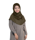 Mehar Little Nidha Hijab for Girls – Embellished with Embroidery & Stone