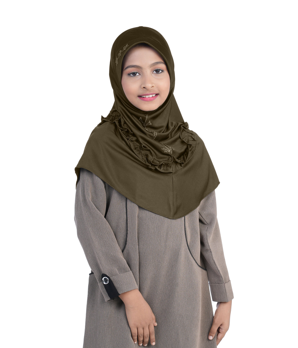 Mehar Little Nidha Hijab for Girls – Embellished with Embroidery & Stone