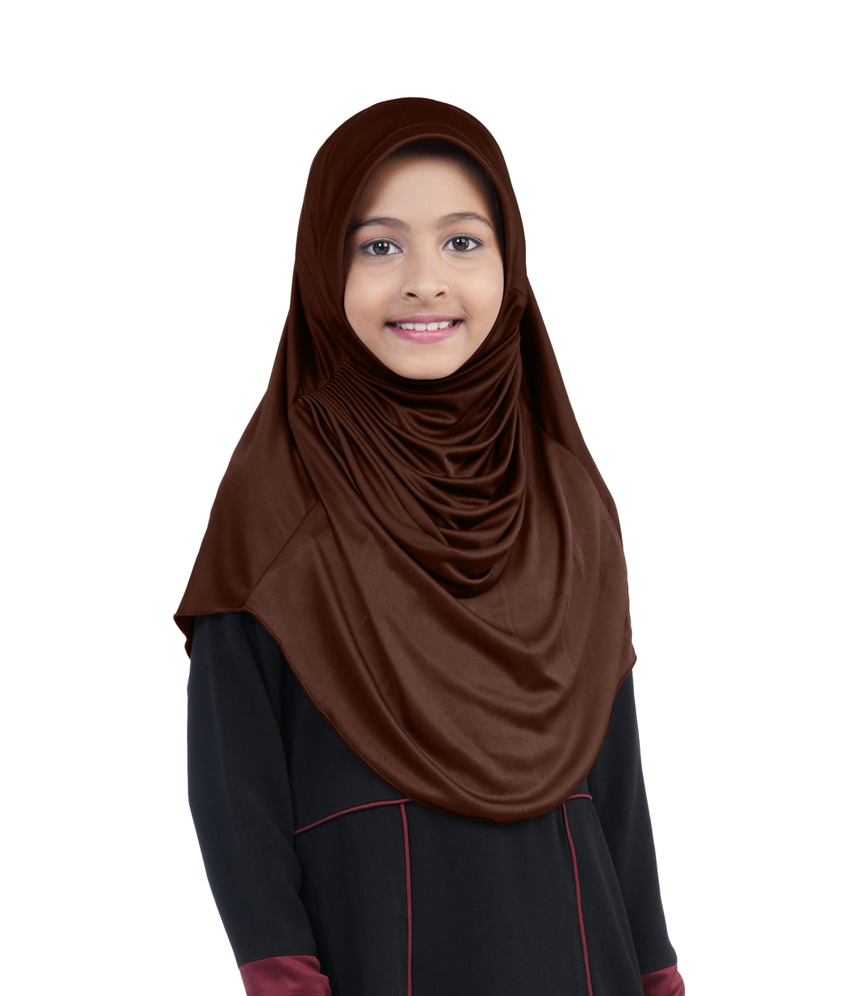 Mehar Diya Hijab for Girls – Premium Black Ready-to-Wear Islamic Hijab |