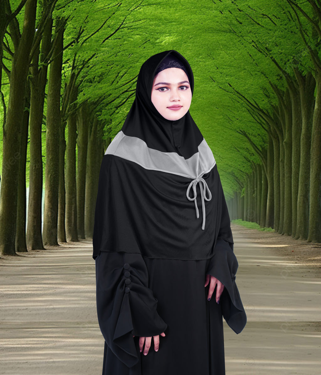 Mehar Shakira Elegant Dual-Tone Knot Hijab