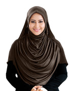 Modest Women's Fleeted Stylish Feel Good Fabric FAEEZAH Hijab Formal Grey