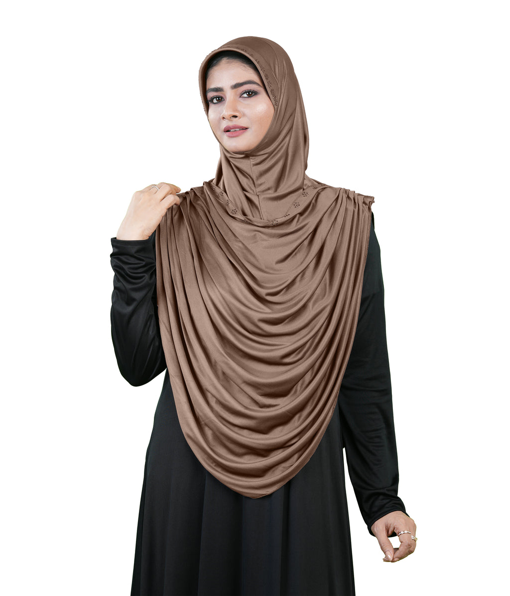 Modest Fashion by Mehar Laila Two-Piece Frilled Hijab Set