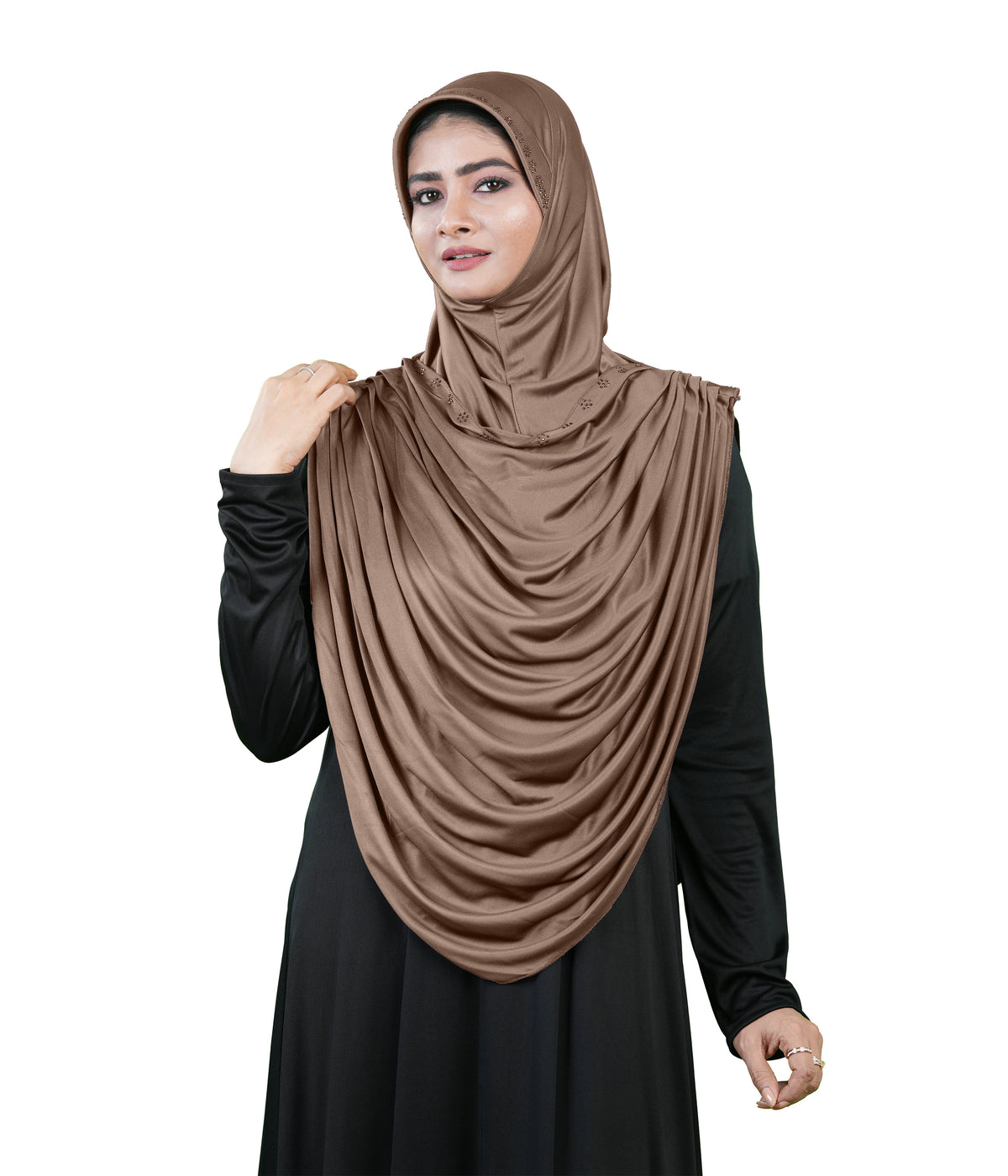 Modest Fashion by Mehar Laila Two-Piece Frilled Hijab Set