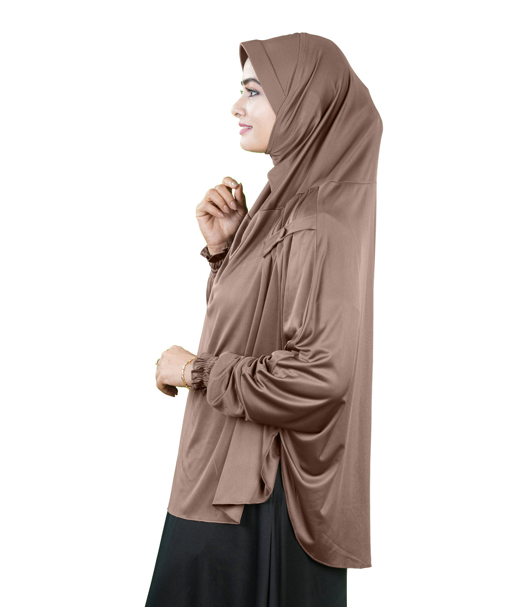 Mehar Hijabs Modest Elegant Saima Farasha type Hijab – One-Piece