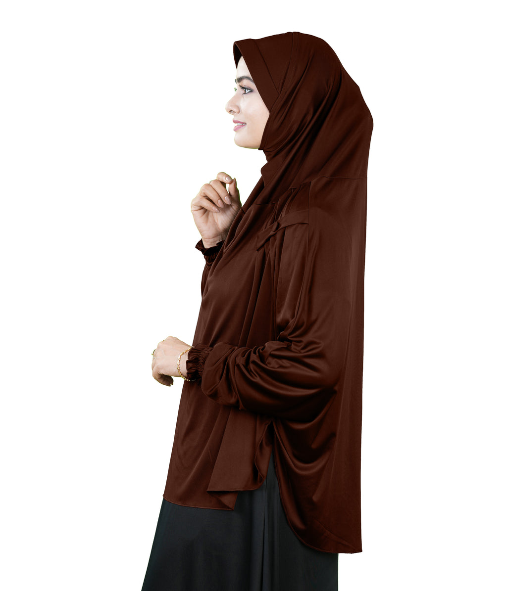 Mehar Hijabs Modest Elegant Saima Farasha type Hijab – One-Piece Modest