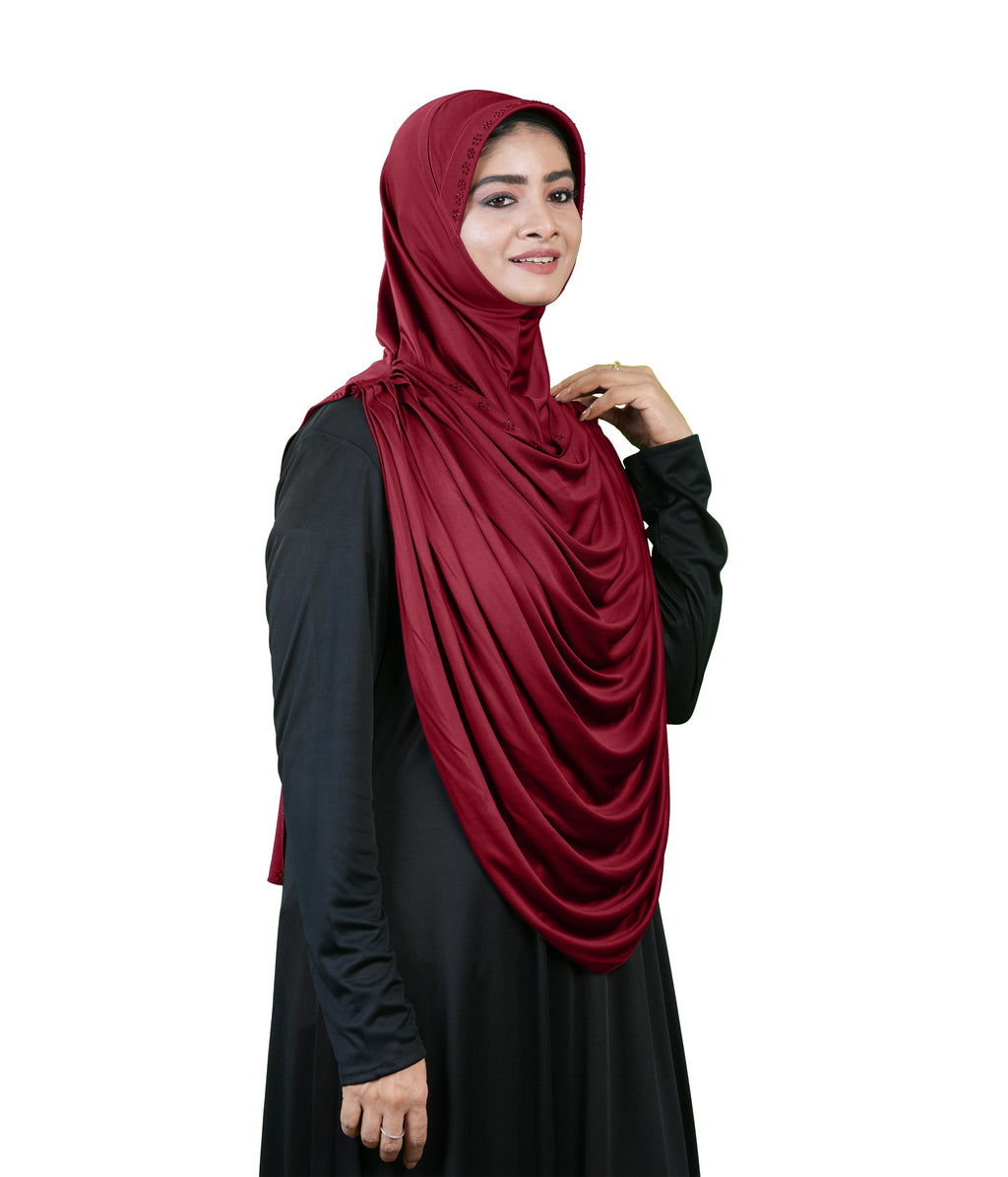 Modest Fashion by Mehar Laila Two-Piece Frilled Hijab Set