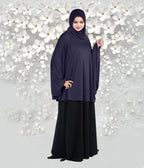 Women's Stylish Soft Rich Polyester Fabric Hanana Sleeve Hijab F Size