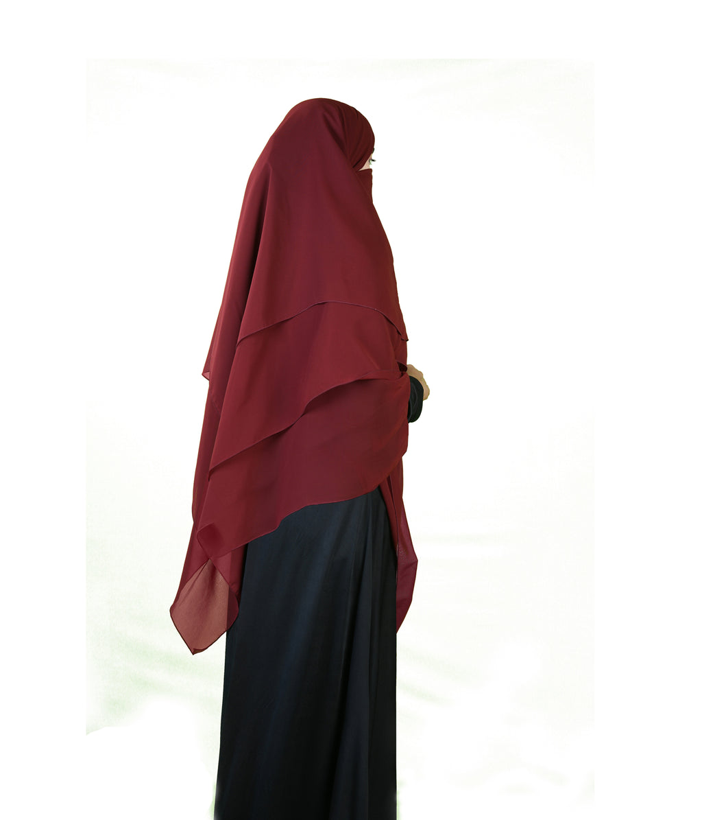 Mehar's Modest Three Layer Long Khimar