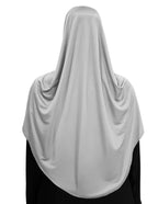 Modest Women's Fleeted Stylish Feel Good Fabric FAEEZAH Hijab Silver
