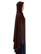 Modest Women's Stylish Soft Crepe Long AISHA Side Slit Salafi Hijab