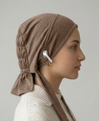 Dr. Ayesha Volume Tail Cap,Stretch Hijab with Stethoscope Ear Hole.Breathable