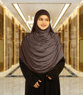 Modest Women's Fleeted Stylish Feel Good Fabric FAEEZAH Hijab Formal Grey