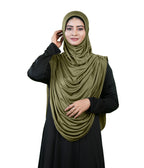 Modest Fashion by Mehar Laila Two-Piece Frilled Hijab Set