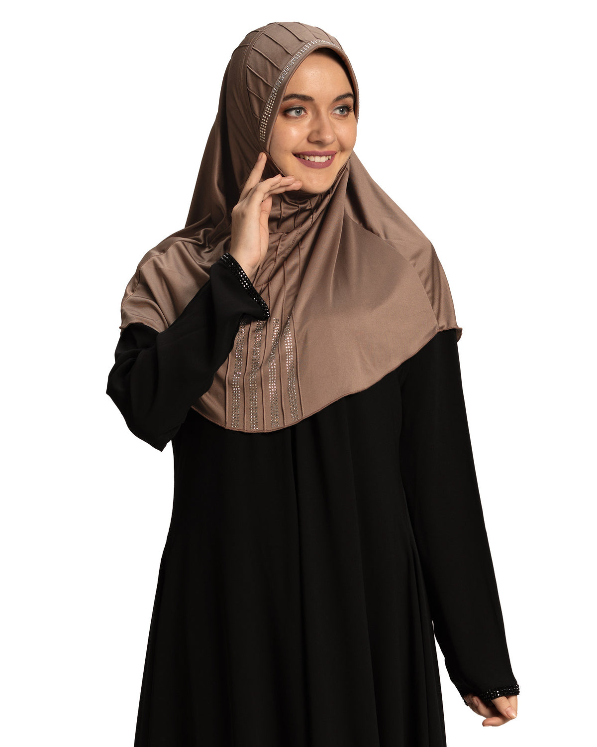 Modest Fashion Women's Soft feel good Fabric Manal Hijab Dark Wheat