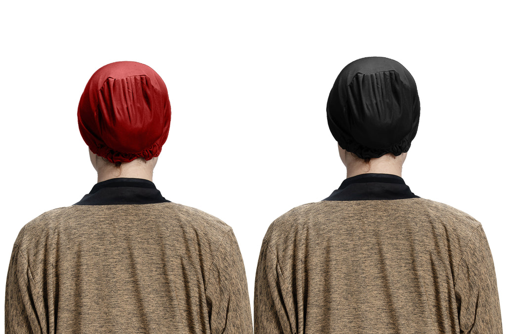 Mehar Hijab Women's Hair Bonnet SD Cap (set of 2)