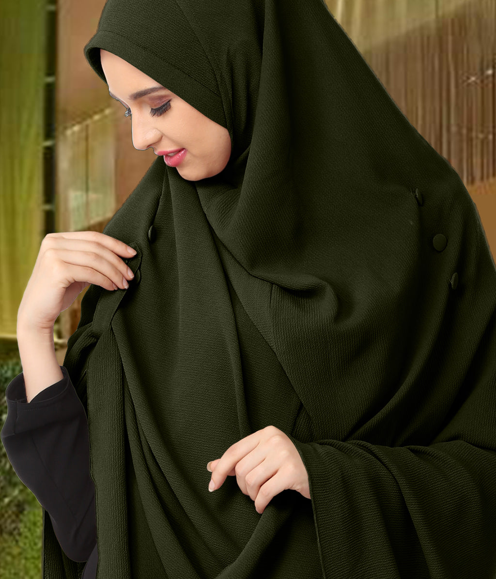 Modest Women's Stylish Rich Premium Texture fabric Crepe Long Hijab HEERA HAMDA