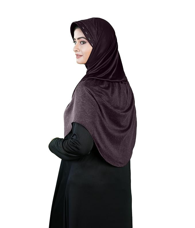 Mehar Hijab Muslim Women's Dual Layer & Dual Texture Fabric Zaira Hijab
