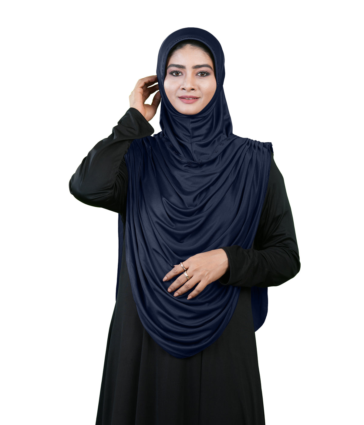 Modest Fashion by Mehar Laila Two-Piece Frilled Hijab Set