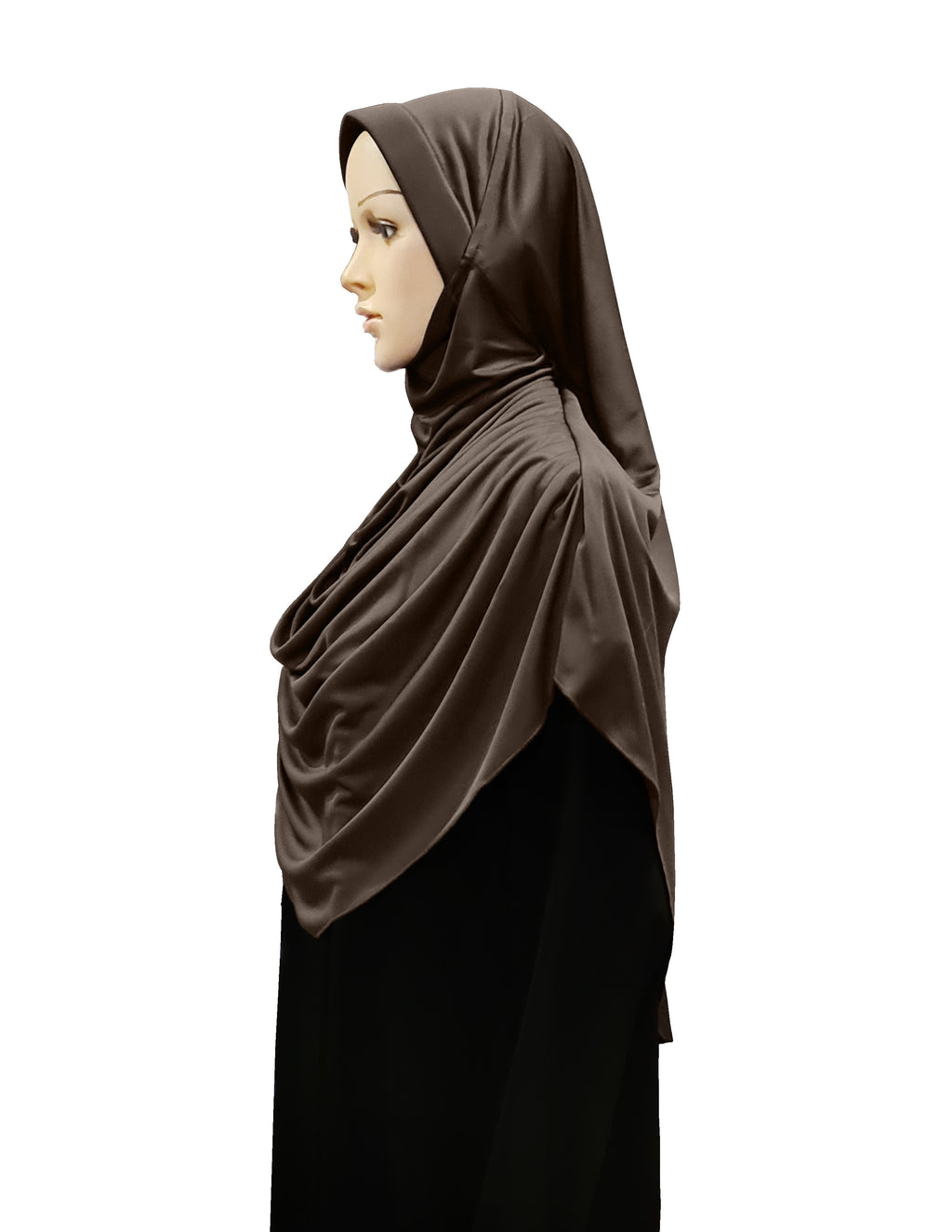 Modest Women's Fleeted Stylish Feel Good Fabric FAEEZAH Hijab Formal Grey