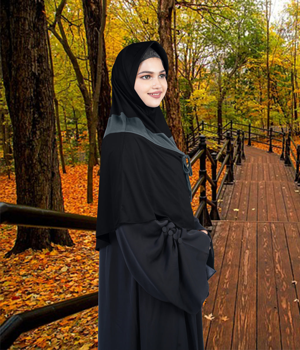 Mehar Shakira Elegant Dual-Tone Knot Hijab