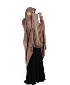 Mehar Hijabs Safia Face Mask Long Hijab for Women – Full Coverage Khimar with In