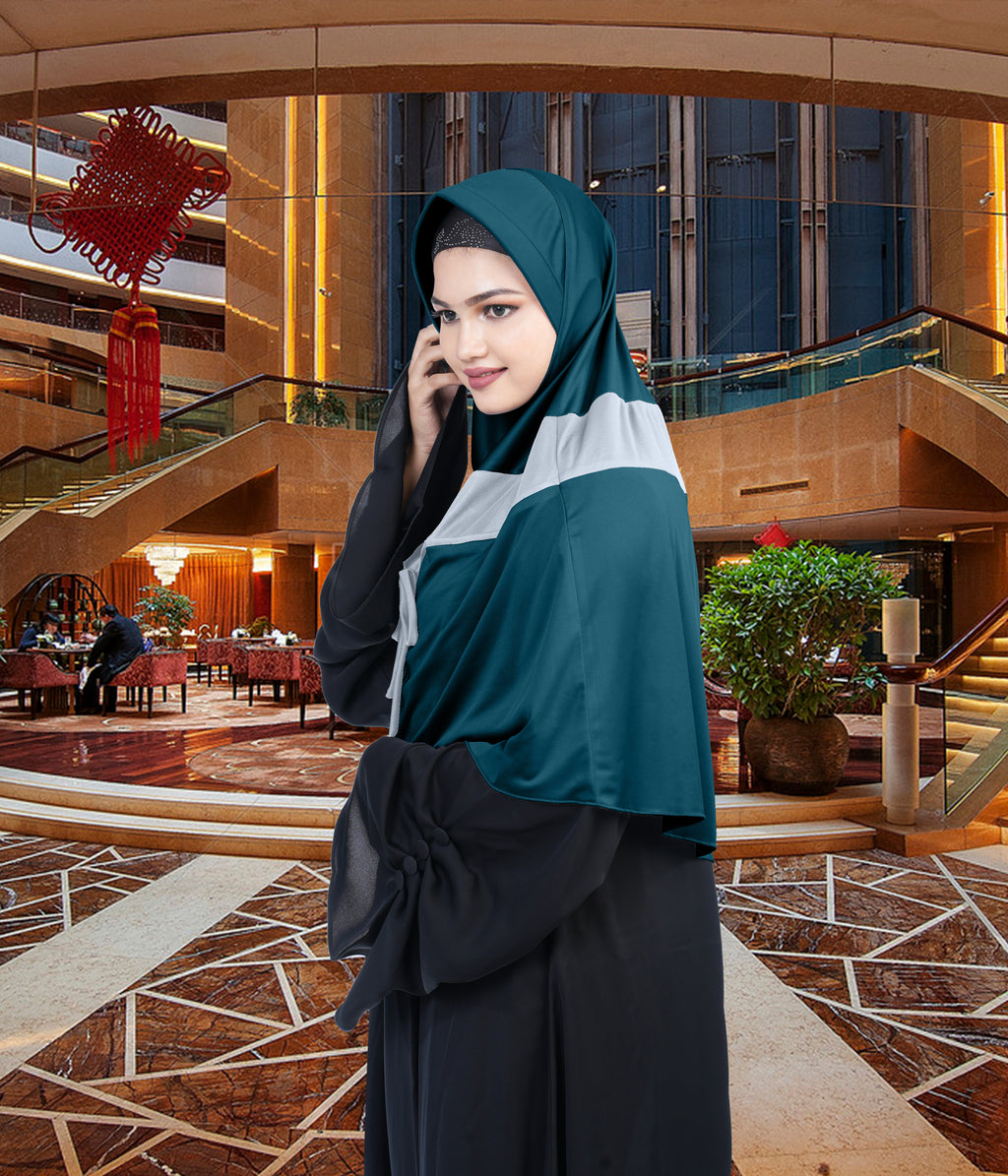 Mehar Shakira Elegant Dual-Tone Knot Hijab