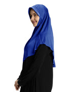 Modest Fashion Women's Soft feel good Fabric Manal Hijab Royal Blue