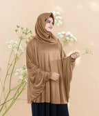 Women's Stylish Soft Rich Polyester Fabric Hanana Sleeve Hijab F Size