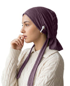 Dr. Ayesha Volume Tail Cap,Stretch Hijab with Stethoscope Ear Hole.Breat