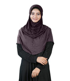 Mehar Hijab Muslim Women's Dual Layer & Dual Texture Fabric Zaira Hijab