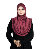 Mehar Stylish Elegant Look Gushan Hijab