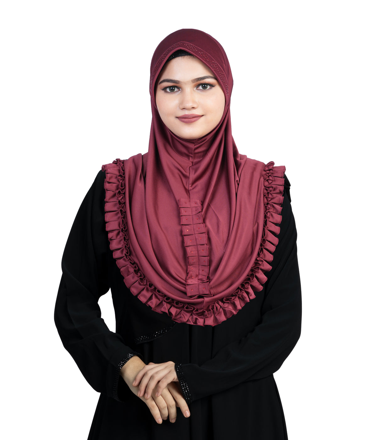 Mehar Stylish Elegant Look Gushan Hijab
