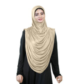 Modest Fashion by Mehar Laila Two-Piece Frilled Hijab Set