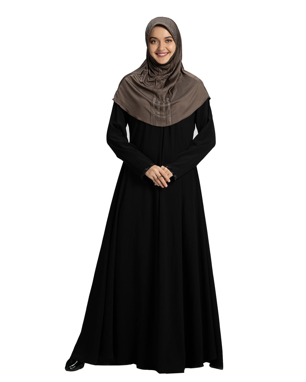 Modest Fashion Women's Soft feel good Fabric Manal Hijab Formal Grey