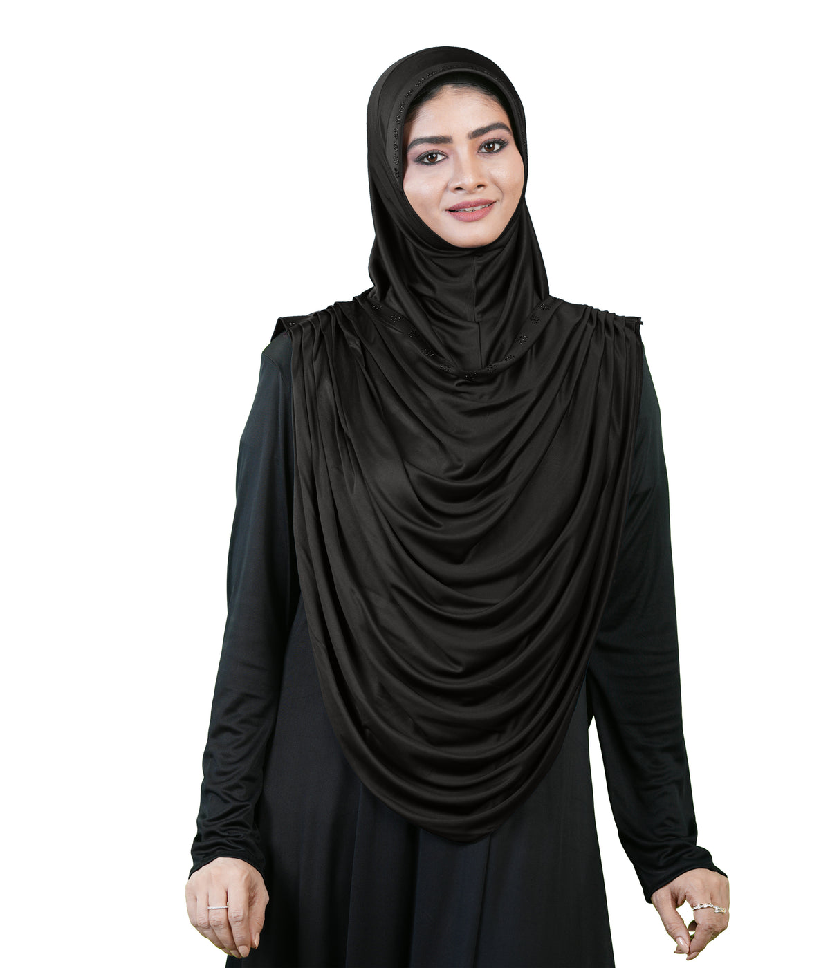 Modest Fashion by Mehar Laila Two-Piece Frilled Hijab Set