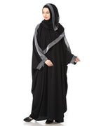 Women's Designed elegant Look SHEHARBANO feel good abaya BLACK