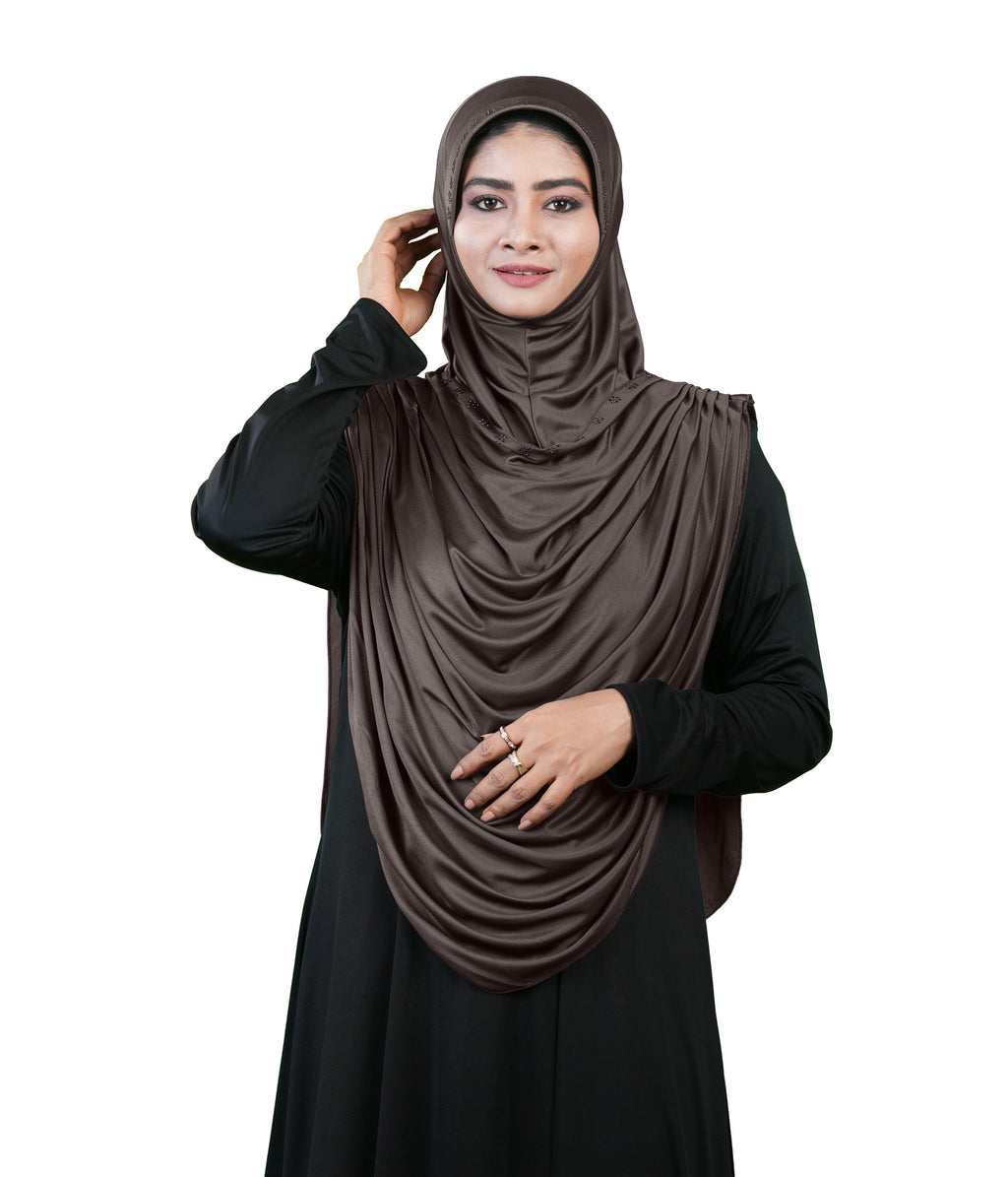 Modest Fashion by Mehar Laila Two-Piece Frilled Hijab Set