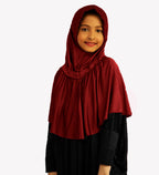 Stylish Little Fadyaa Hijab Frill Type With Stones.