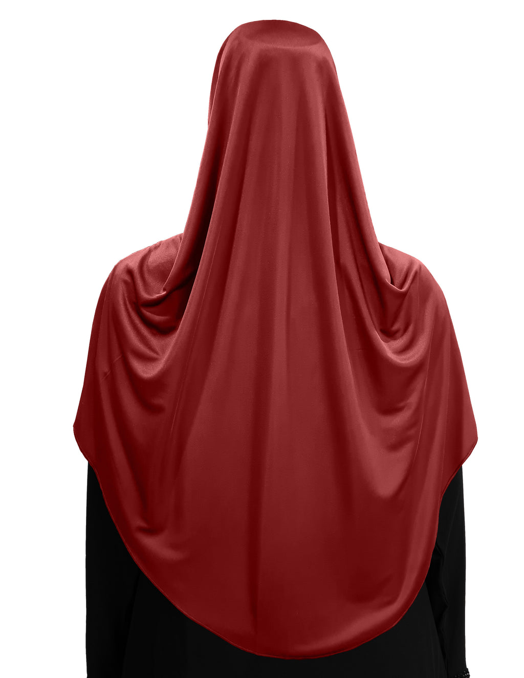Modest Women's Fleeted Stylish Feel Good Fabric FAEEZAH Hijab Dark Maroon