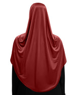 Modest Women's Fleeted Stylish Feel Good Fabric FAEEZAH Hijab Dark Maroon