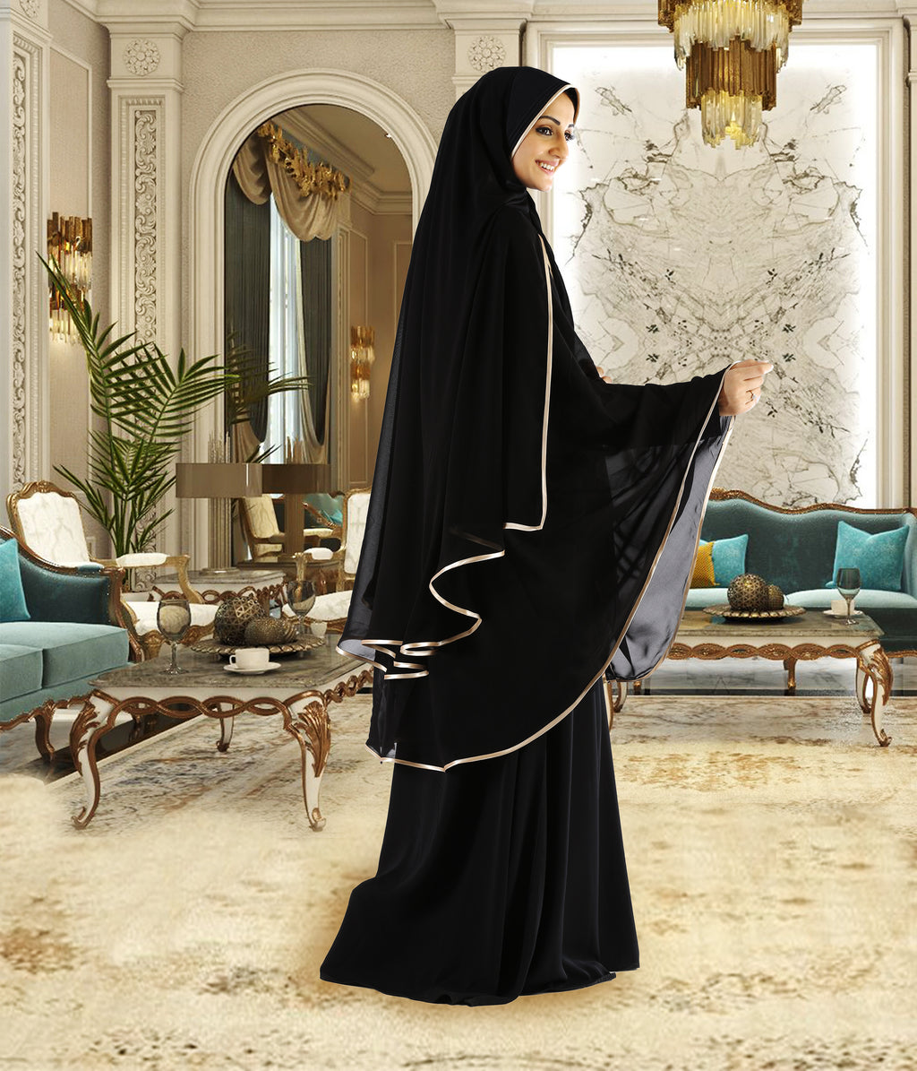 Modest Women's Stylish Soft Rich Two Layer KHIMAR