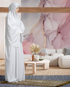 Mehar Namaz dress for Muslim Women's pure cotton White Islamic Prayer Dress