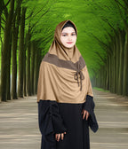 Mehar Shakira Elegant Dual-Tone Knot Hijab