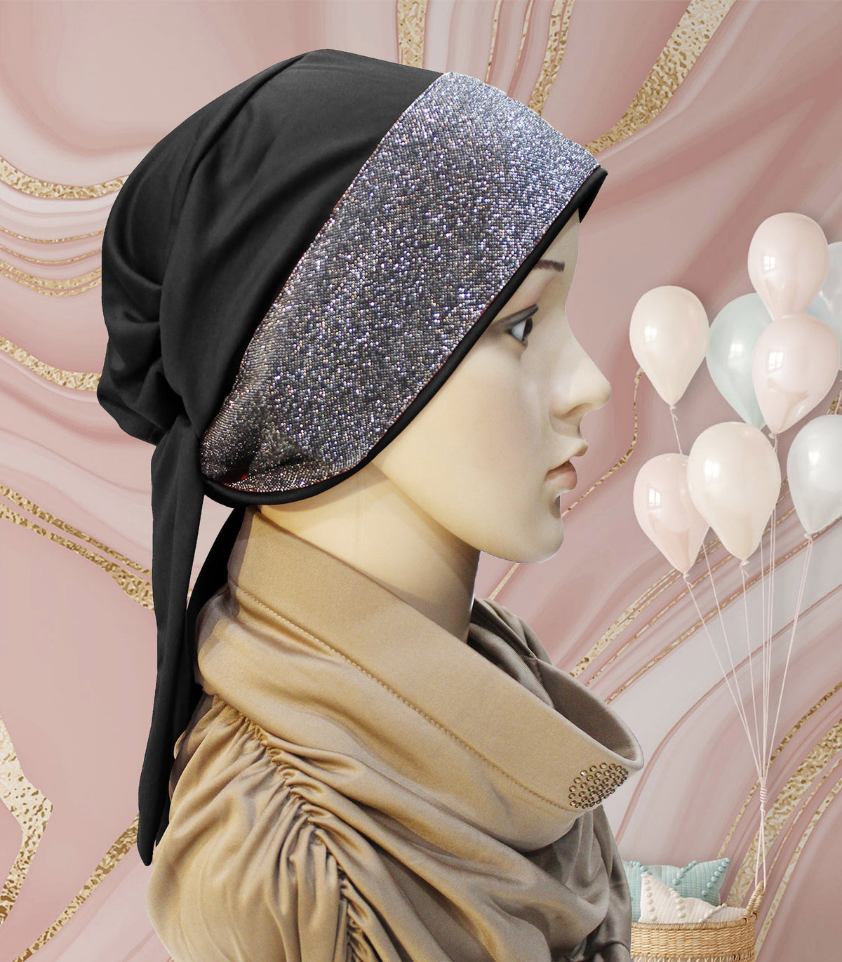Women's Twinkle Tea caps a glittering pattern