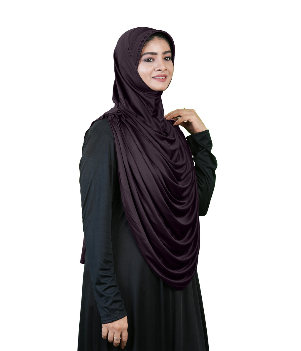 Modest Fashion by Mehar Laila Two-Piece Frilled Hijab Set